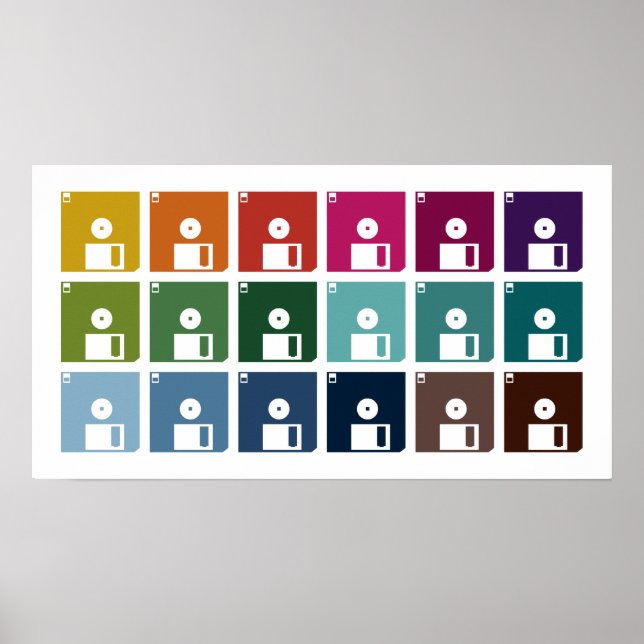 Färgdisketter Poster (Framsidan)