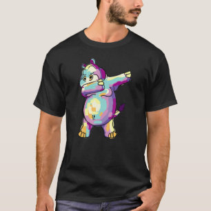 Färgdocka Hippopotamus Funny Hippo Dab Danc T Shirt
