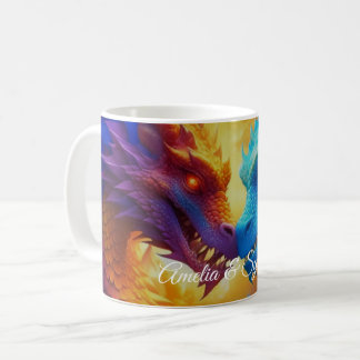 Färgdragoner i Kärlek Kaffemugg