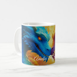 Färgdragoner i Kärlek Kaffemugg