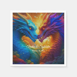 Färgdragoner i Kärlek Pappersservett