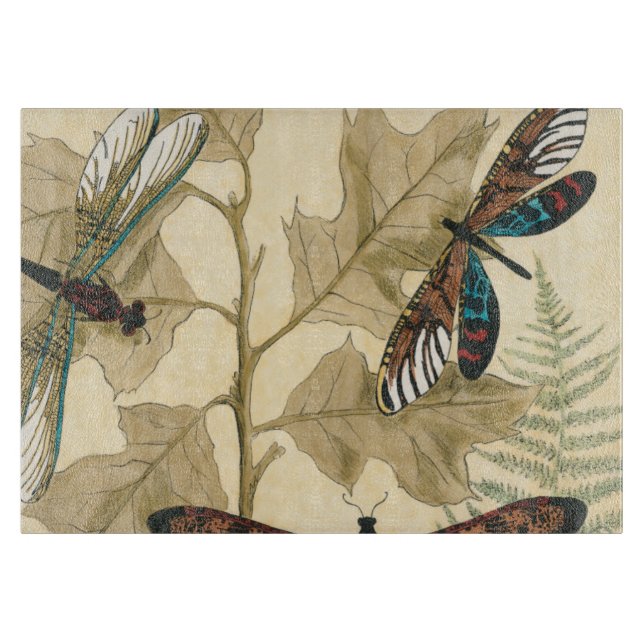 Färgdragonflugor som Flyter ovan Löv (Framsidan)