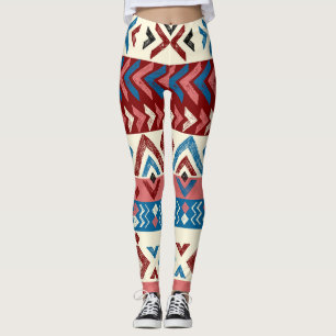 Färgdränkt stammen Mönster Leggings