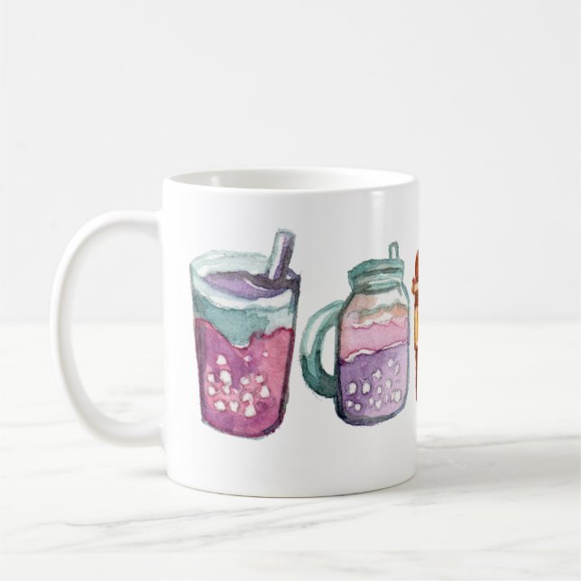 Färgdroppar Kaffemugg (Vänster)