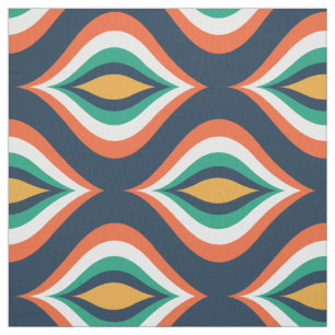 Färgdroppar Modern Geometric Mönster Tyg