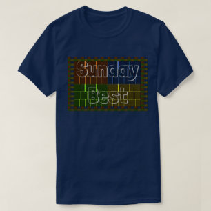 Färgduk av mönster med bästa kontrollerbar Söndag- T Shirt