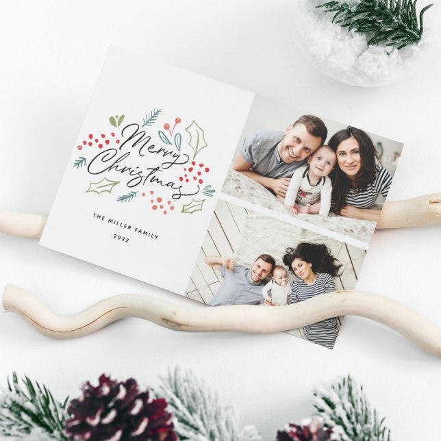 Färgdukar God jul 2 Foto Julkort (Skapare uppladdad)