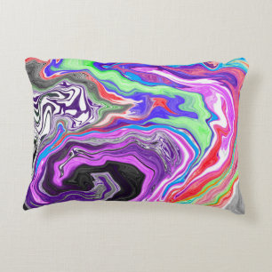 Färgeffekter Marble Digital Art Prydnadskudde