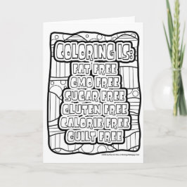 FÄRGEN ÄR ETT GUILT FRIGES GREETING CARD SOM SKA S KORT