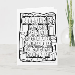 FÄRGEN ÄR ETT GUILT FRIGES GREETING CARD SOM SKA S KORT