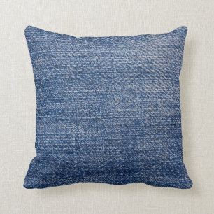 Färgen av Denim kudder Kudde
