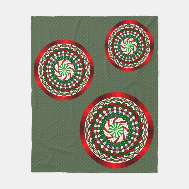 Färgen av jultomten Blanket Fleecefilt (Framsidan)