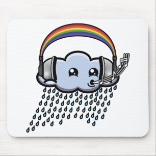 Färgen av musik Mousepad Musmatta