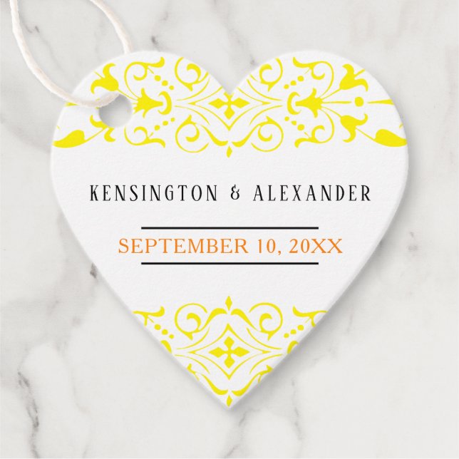 Färgen Bröllop Guest Change Vänta på sträng Gåvor Etiketter (Framsida)