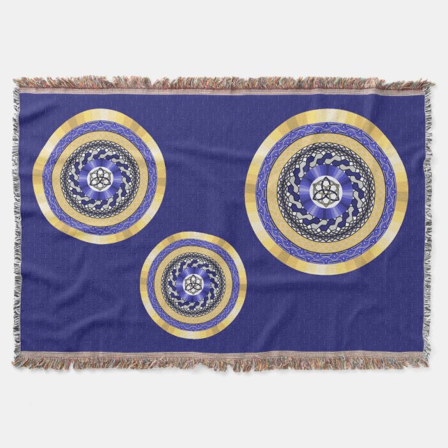 Färgen för nya år Throw Blanket Filt (Framsidan)