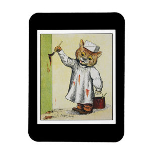 Färgen, illustrerad av Louis Wain Magnet