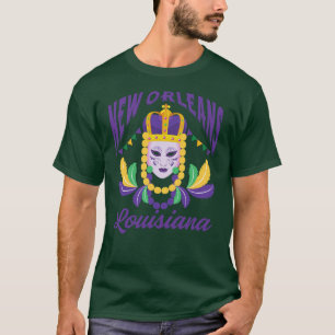 Färgen på New Orleans Lila Text T Shirt