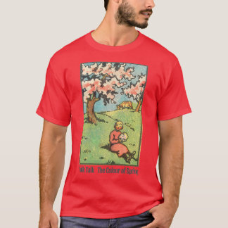 Färgen på vårens ursprungliga återgivningsdesign t shirt