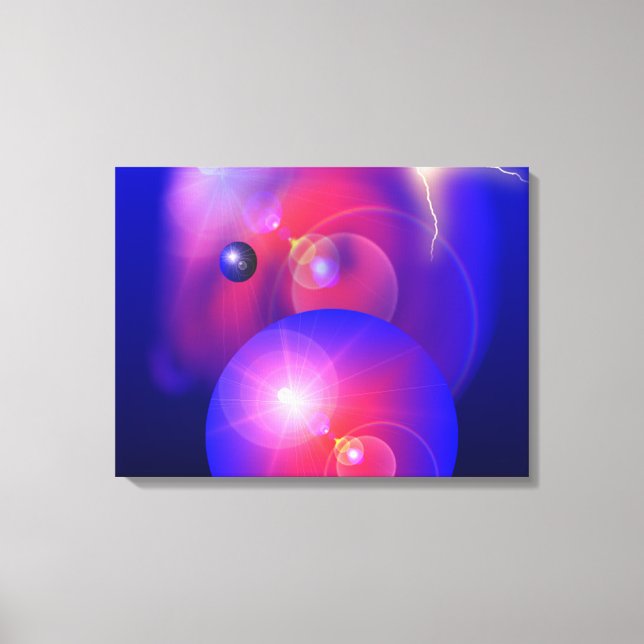 Färgen rymden - arbetsytan canvastryck (Framsida)