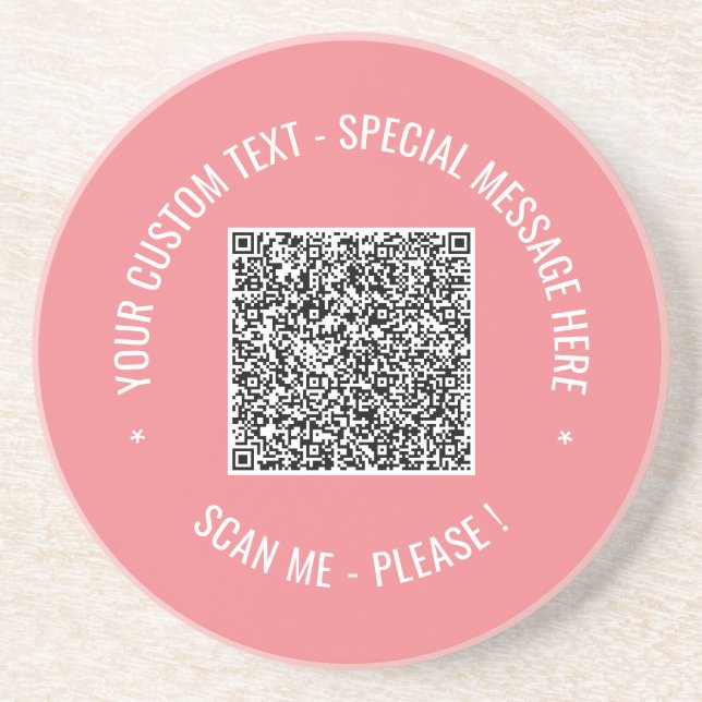 Färgen Text för Anpassningsbarna för QR-kodskannin Underlägg (Framsidan)