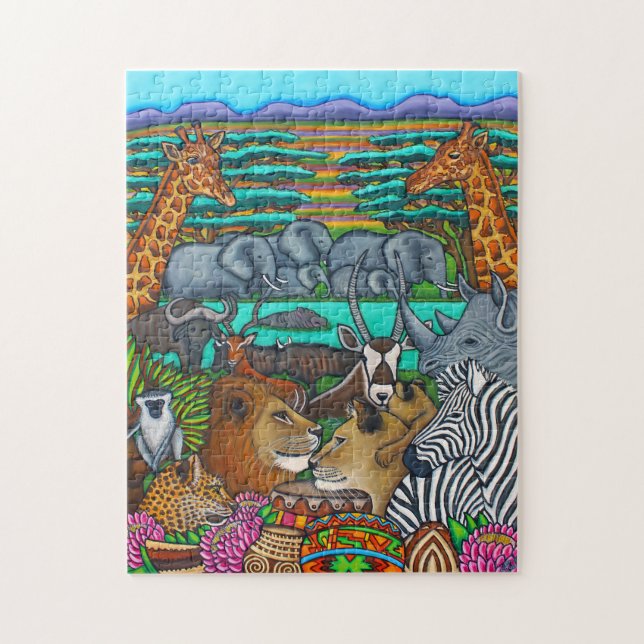 Färger av Afrika 10x14 Fotopussel (Vertikal)
