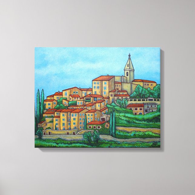 Färger av Crillon-le-Brave, Provence Canvastryck (Framsida)