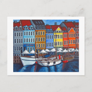 Färger av den Nyhavn vykortet Vykort