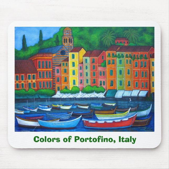 Färger av den Portofino musen vadderar Musmatta (Framsidan)