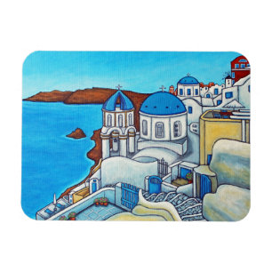 Färger av den Santorini magneten av Lisa Lorenz Magnet