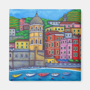 Färger av den Vernazza magneten Magnet