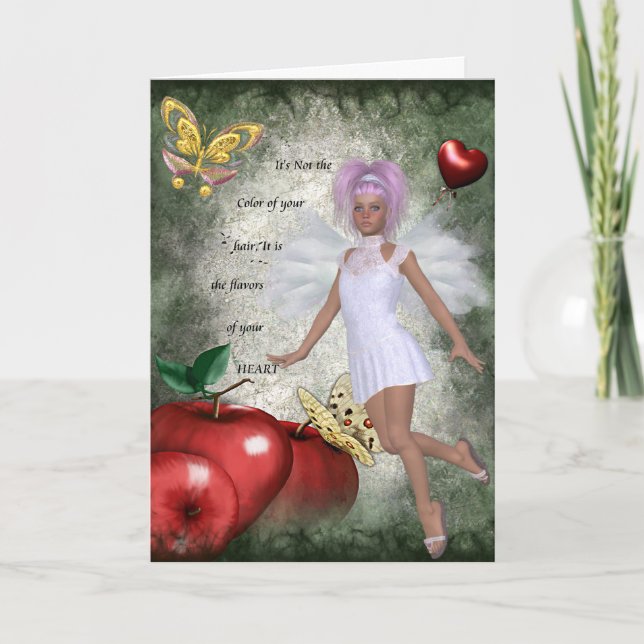 Färger av din hjärta tack kort (Framsida)