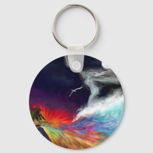 Färger av fantasin - regnbågekeychain nyckelring