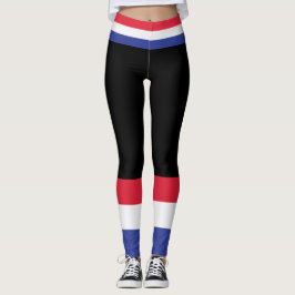 Färger av Frankrike-Flagga. Leggings