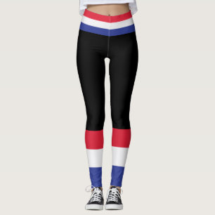Färger av Frankrike-Flagga. Leggings