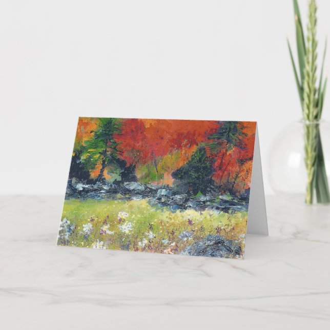 Färger av hösthälsningkortet av Maureen A. Girar Kort (Framsida)