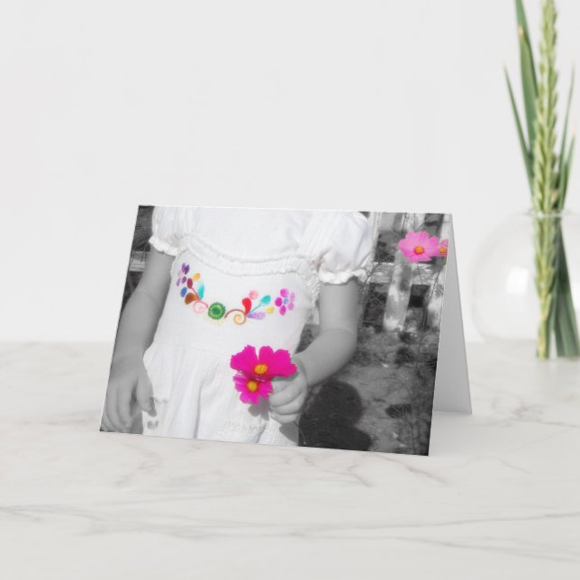 Färger av liv - hälsningkort kort (Framsida)