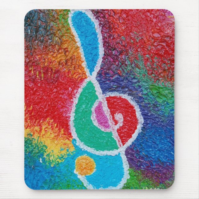 Färger av musik Mousepad Musmatta (Framsidan)