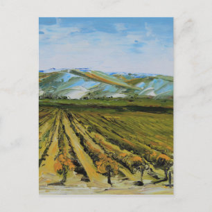 Färger av Napa Valley, vinland Kalifornien Vykort