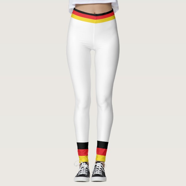 Färger av Tysklandare Flagga. Leggings (Framsida)