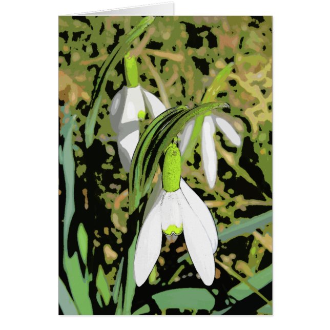 Färger av våren hälsningskort (Framsidan)