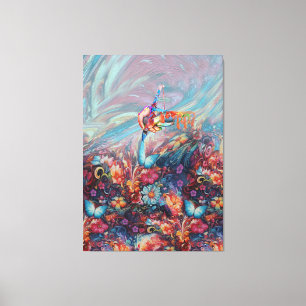 Färger Fantasy Flowers som uttrycker naturen Canvastryck
