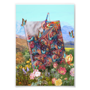 Färger Fantasy Flowers som uttrycker naturen Fototryck