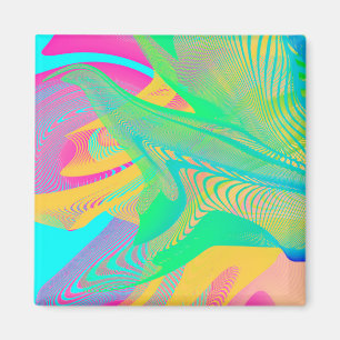 FÄRGER FLUO - Fractal konst - Magnet