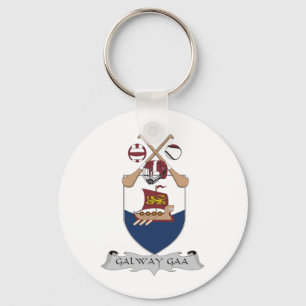 Färger för GAA-teamet för County Galway Nyckelring