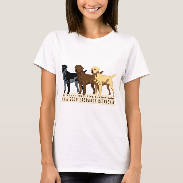 Färger för Labrador Retriever 3 Tee (Framsida)