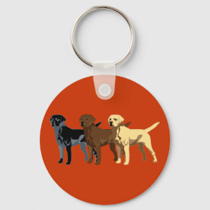 Färger för Labrador Retriever Nyckelring