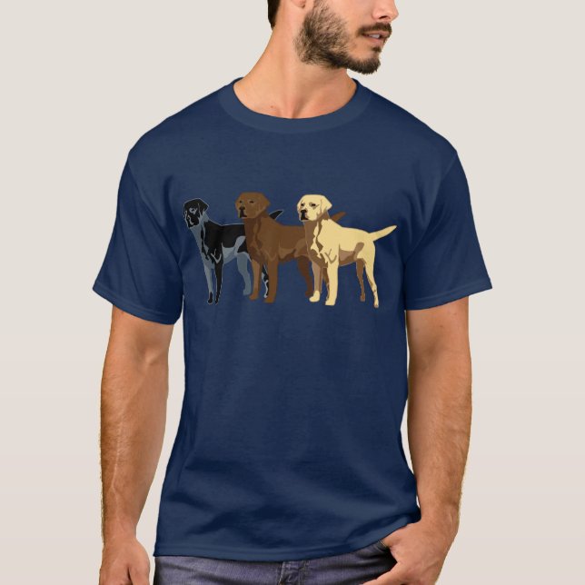 Färger för Labrador Retriever T-shirt (Framsida)