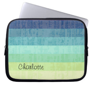 Färger för Monogramlaptop sleeveformgivare Laptop Sleeve