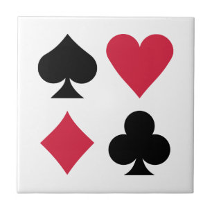 Färger för pokerkortdäck kakelplatta