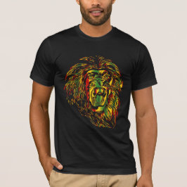 Färger för Reggae för Rasta T-tröja lejona T Shirt